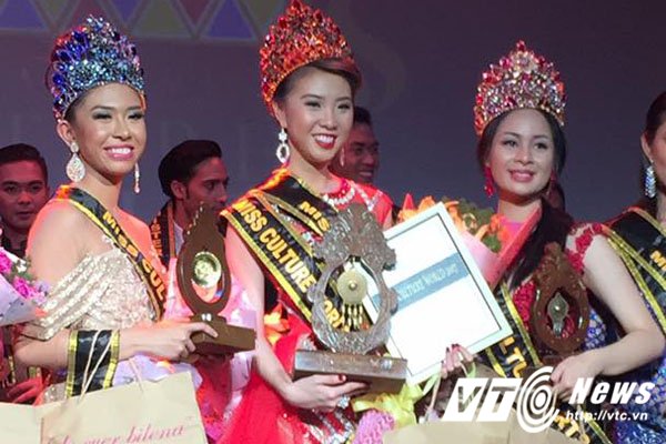 Hinh anh Nguoi dep Quang Ninh gianh giai Hoa hau Van hoa the gioi tai Philippines 3