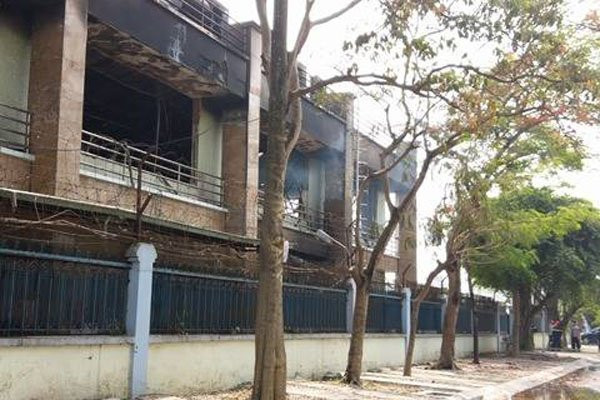 Hinh anh Video: Chay du doi khu van phong Cong ty LS-Vina cable Hai Phong 3