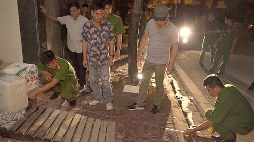 Cong an dung lai hien truong