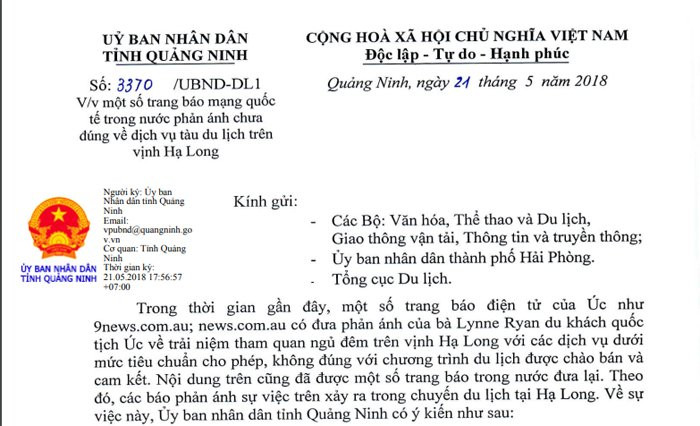 Cv UBND tinh Quang Ninh 3