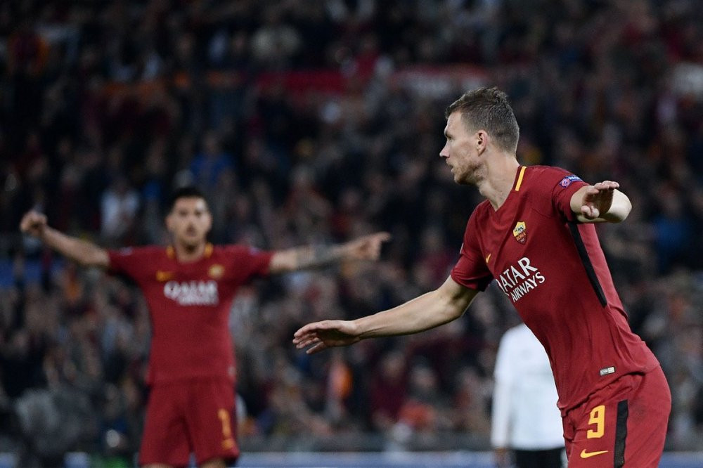 dzeko roma liverpool
