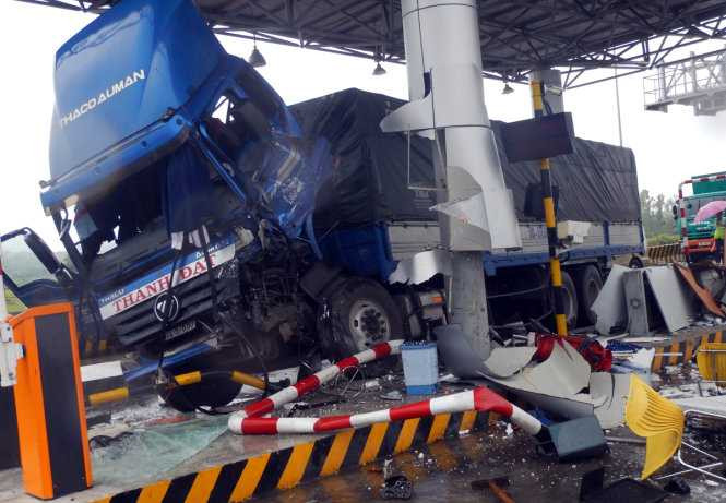 Hiện trường vụ tai nạn - Ảnh: Tiến Thành