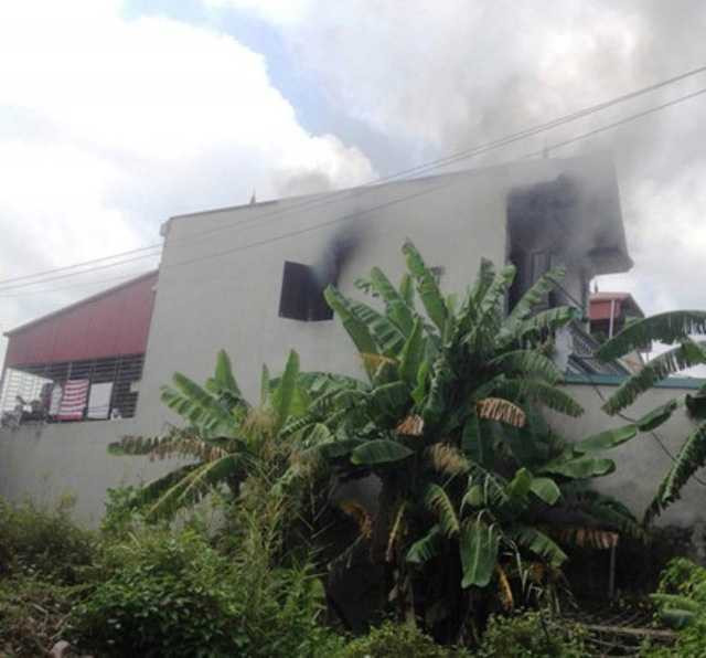 Căn nhà nơi xảy ra hỏa hoạn