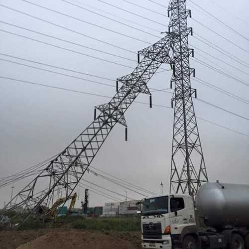 Hai Phong cat dien khan cap do do cot cao the hinh anh 1