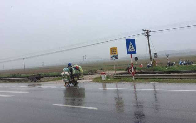 Đoạn đường ngang dân sinh nơi xảy ra vụ tai nạn.