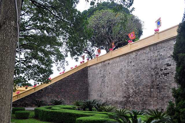  Giám đốc Trung tâm bảo tồn di sản Thăng Long - ông Trần Việt Anh cho biết, nếu rêu phong, cây cối mọc bám tự nhiên lên tường Thành thì rất dễ ảnh hưởng đến kết cấu gạch, đá bên trong. 