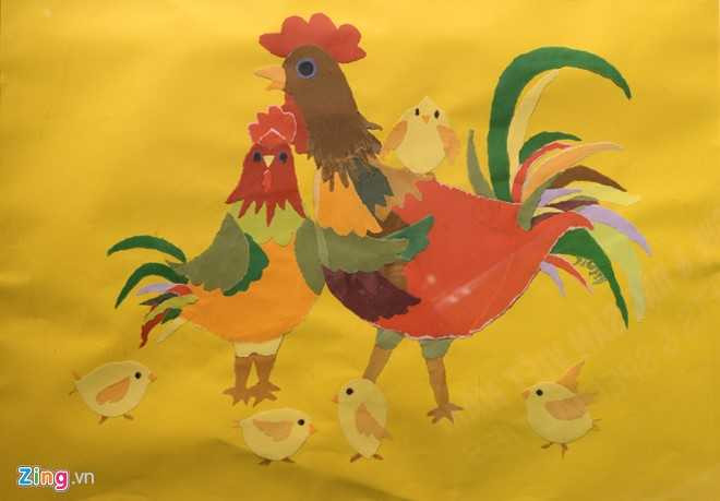 Trien lam 60 tac pham hinh tuong ga don Tet Dinh Dau hinh anh 6