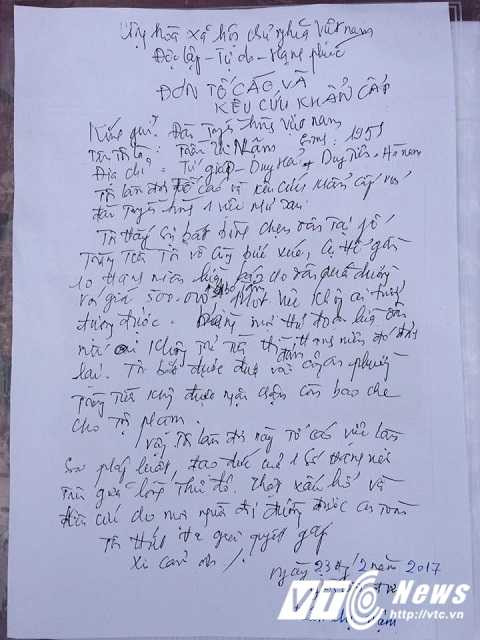 2-la don cua ba gui den dai truyen hinh viet nam voi mong muon canh bao moi nguoi ve tinh trang lua dao tren