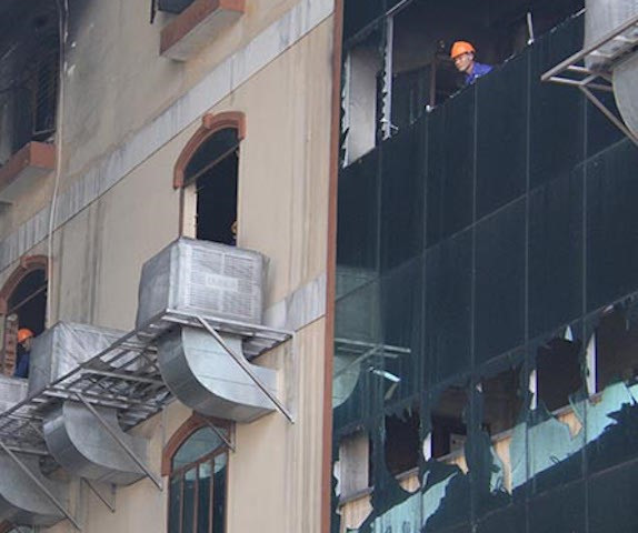 Bo Cong an truc tiep chi dao chua chay tai cong ty may o Can Tho hinh anh 1