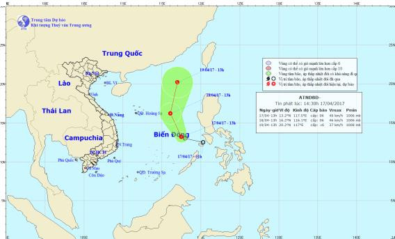 Tin áp thấp nhiệt đới trên Biển Đông, tin áp thấp nhiệt đới, áp thấp trên biển đông, áp thấp nhiệt đới, áp thấp mới nhất, áp thấp, thời tiết trên biển đông, biển đông, biển đông mới nhất, tin thời tiết, thời tiết hôm nay, tin mới nhất, tin tức trong ngày, tin tức 24h, vtc, vtc.vn, vtc news - 1