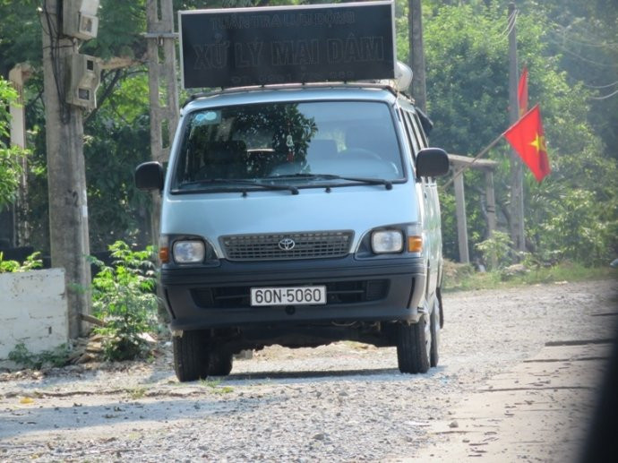 Xe ''chuyên dụng'' của Công an huyện Kỳ Anh đã hết