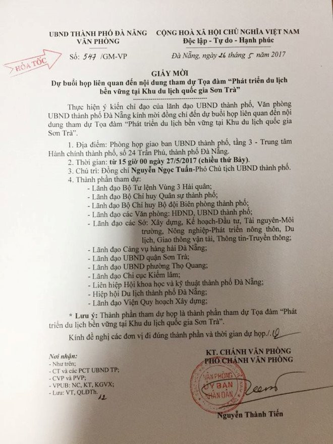 Vu dao xoi Son Tra: Da Nang trieu tap cuoc hop khan hinh anh 1