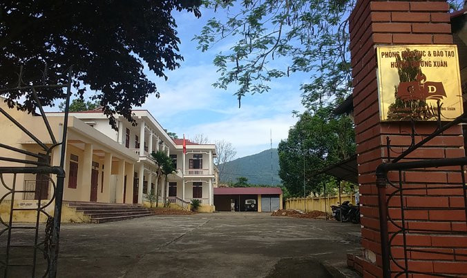 Phòng GD-ĐT huyện Thường Xuân (Thanh Hoá), nơi ông Lâm Anh Tuấn vừa được bổ nhiệm trưởng phòng. Ảnh: Hoàng Lam.
