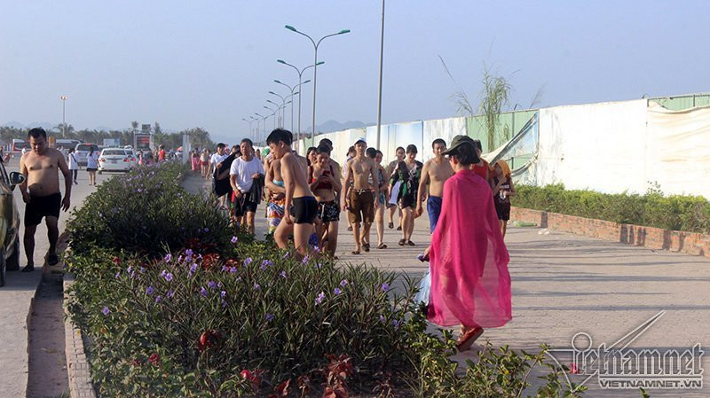 nắng nóng, nắng gay gắt, nóng kỷ lục, nóng thiêu đốt, Bãi Cháy, Quảng Ninh, Hạ Long