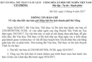vi sao thu truong bo vhtt&dl lai de dang ky 1 van ban nhu vay? hinh 0