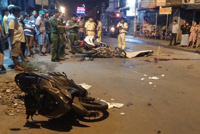 Các phương tiện trong vụ tai nạn