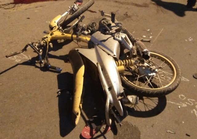 Chiếc xe máy gây tai nạn có dấu hiệu được độ lại