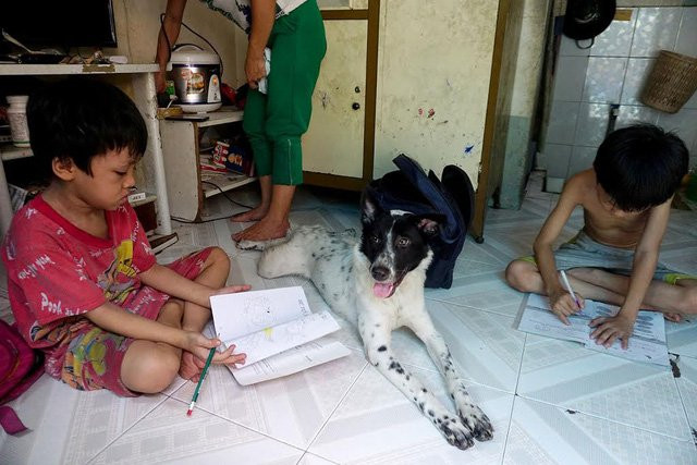 Niềm an ủi lớn nhất của chị Sen sau ánh lửa nhọc nhằn, nghiệt ngã là thấy 2 con trai ngoan ngoãn, chăm chỉ học hành dù là trường tình thương.