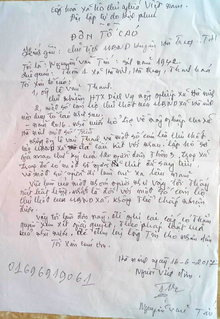 giả chữ ký, ăn chặn tiền hỗ trợ, Thanh Hóa