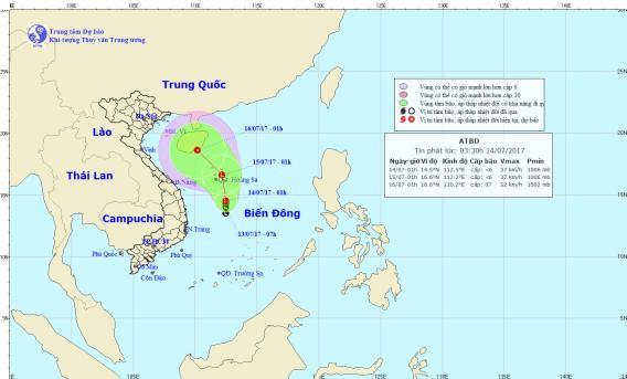 thời tiết hôm nay 14/7