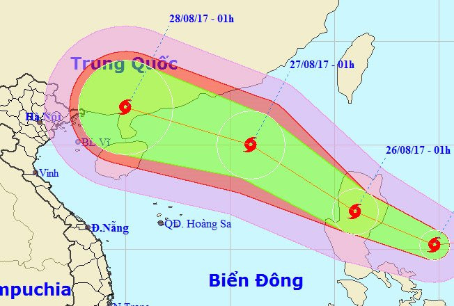 tin bão trên biển đông