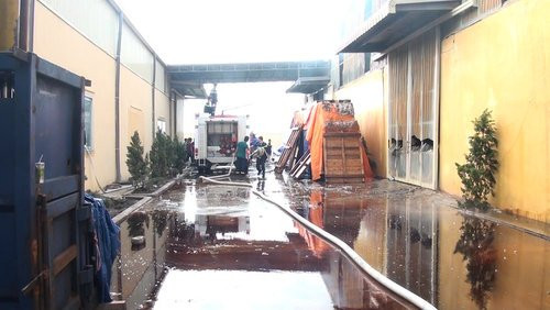 hỏa hoạn, cháy, cháy nhà máy, Thái Bình