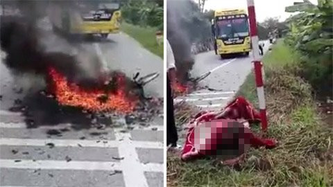 Thái Bình, tai nạn, tai nạn giao thông, nổ xe máy