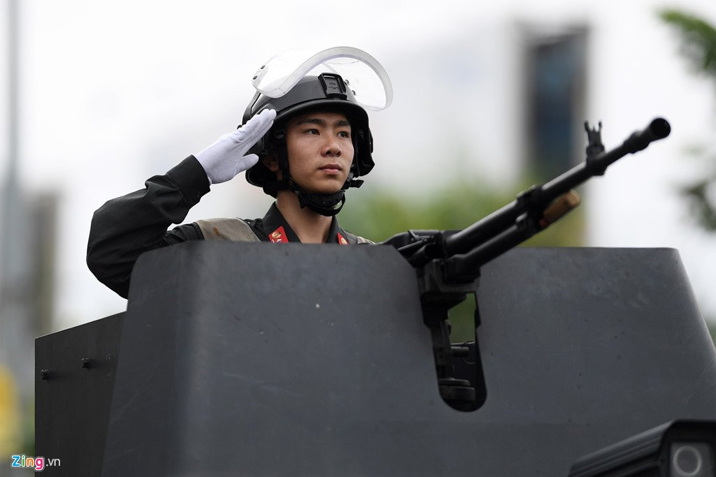 Dan xe dac chung tap luyen bao ve APEC hinh anh 15