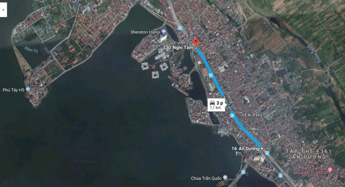 Cây cầu tạo thuận lợi cho việc kết nối nhanh giữa trung tâm chính trị Ba Đình với sân bay Nội Bài thông qua cầu Nhật Tân.