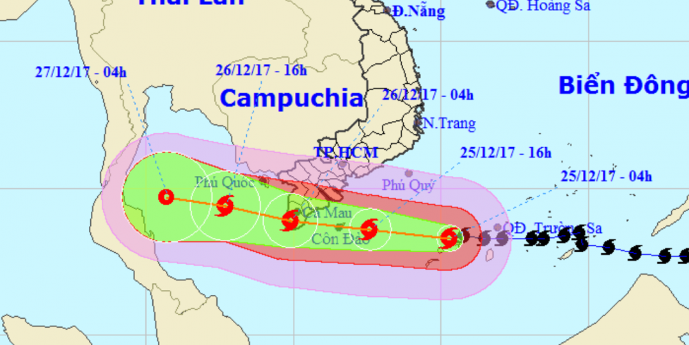 trực tiếp bão số 16 năm 2017