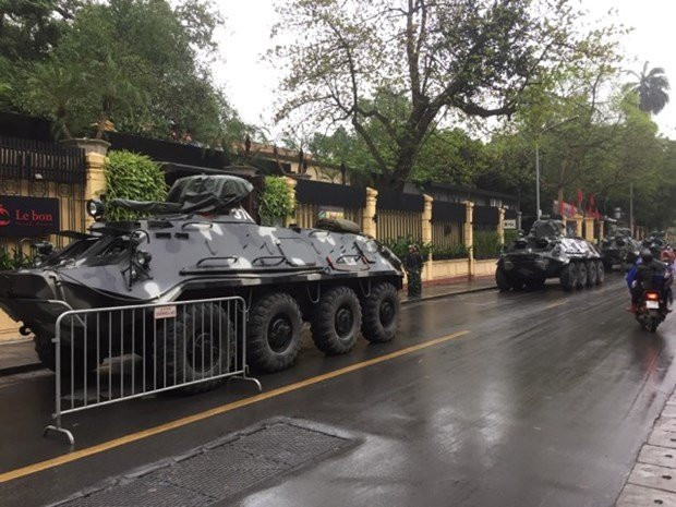 Truc tiep le don Chu tich Trieu Tien Kim Jong-un toi Viet Nam hinh anh 16