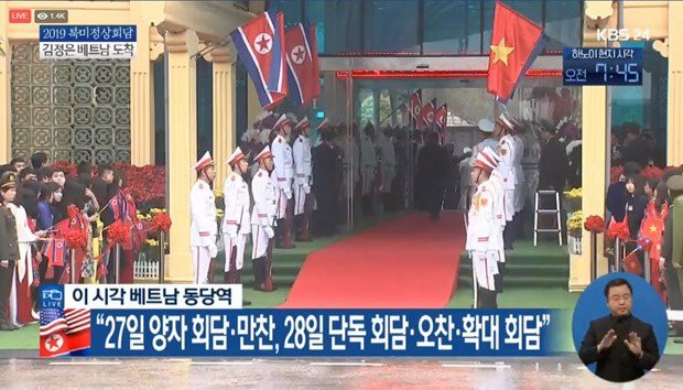 Truc tiep le don Chu tich Trieu Tien Kim Jong-un toi Viet Nam hinh anh 27