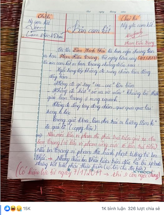 ban cam ket