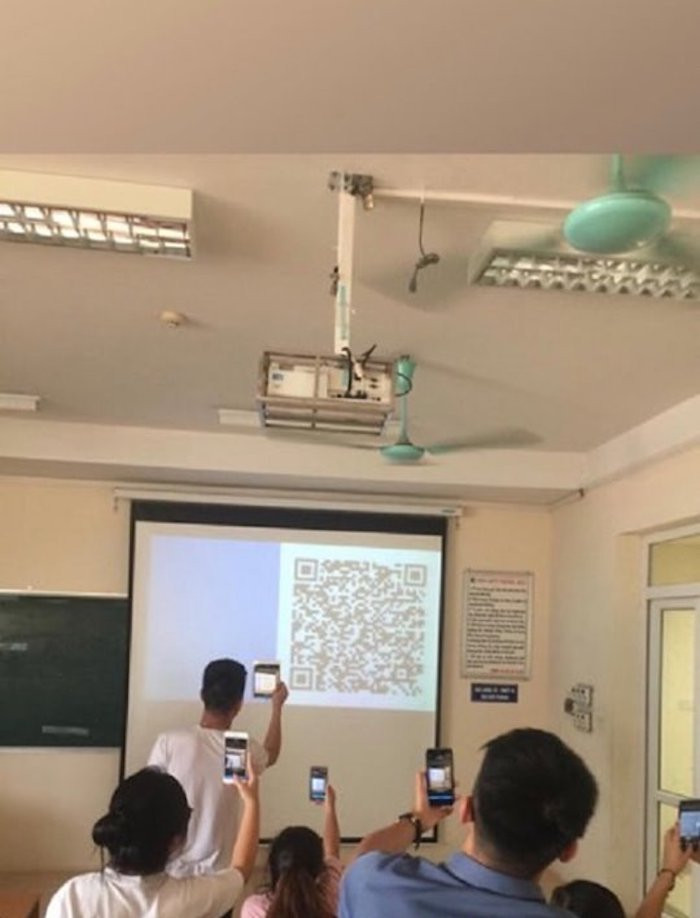 diem danh bang ma qr