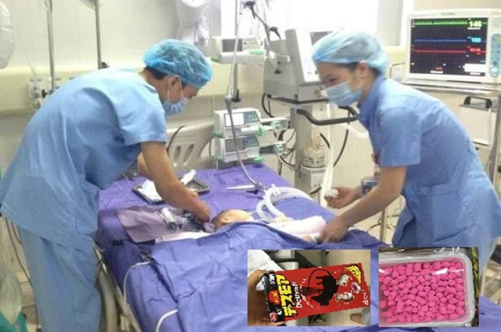 be trai uong thuoc diet chuot