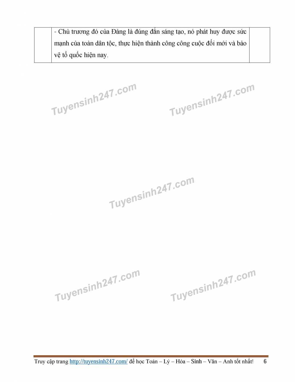 dap an de thi lich su 6