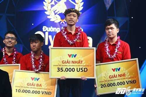 Nhà vô địch Olympia năm thứ 16: Hồ Đắc Thanh Chương. Ảnh: VTC.