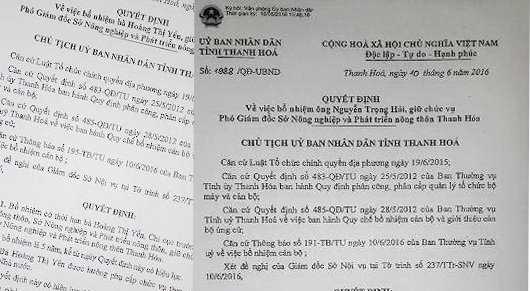 bo nhiem pho giam doc so nong nghiep thanh hoa