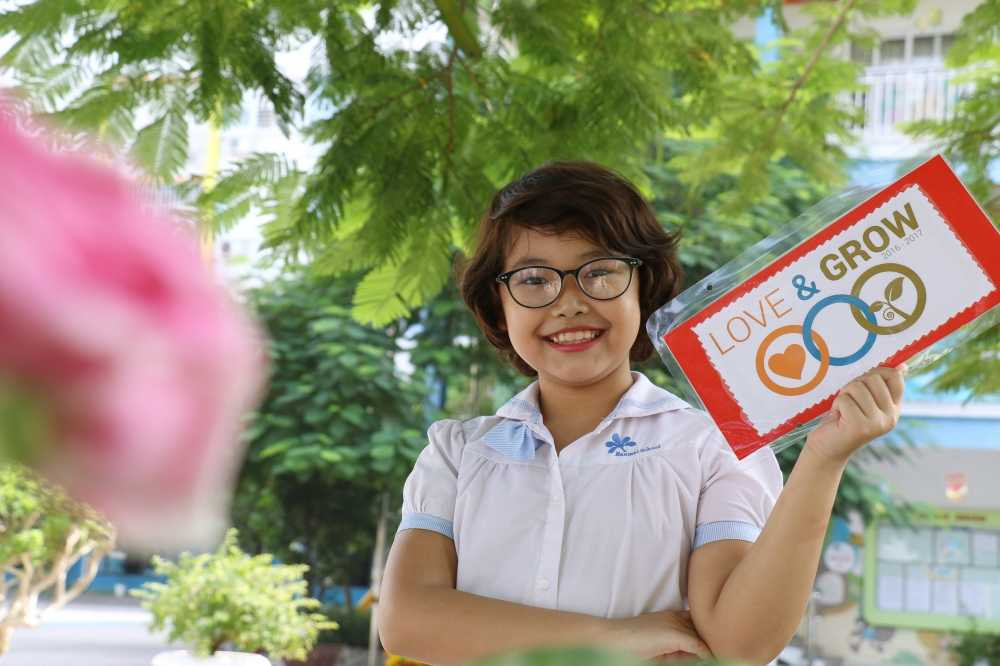 Hoc sinh Nguyen Ngoc Ha Chi, lop 5a1