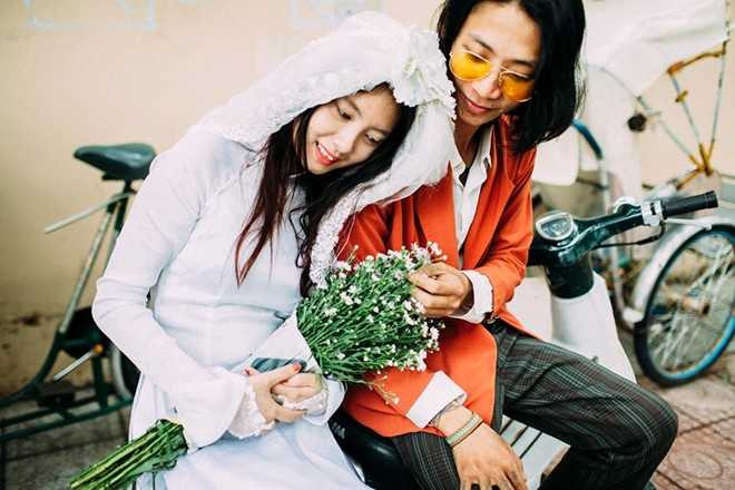 Bo anh cuoi phong cach hoai co cua cap 9X Khanh Hoa hinh anh 4