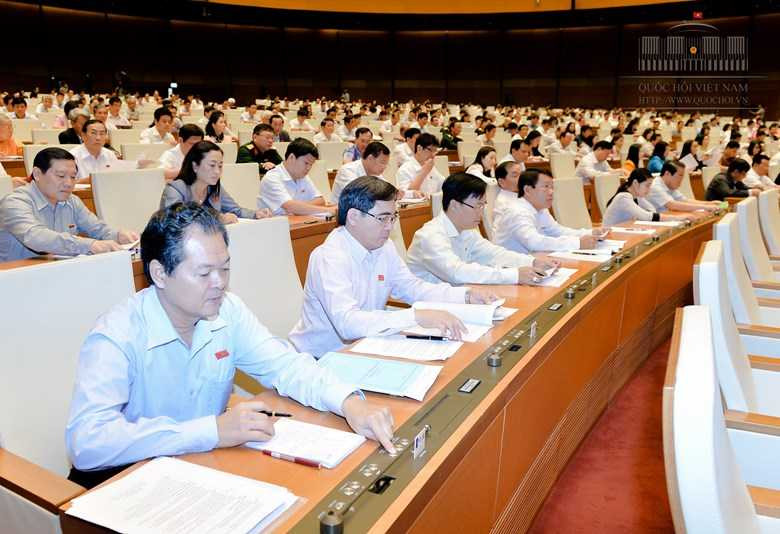 dai bieu quoc hoi bam nut