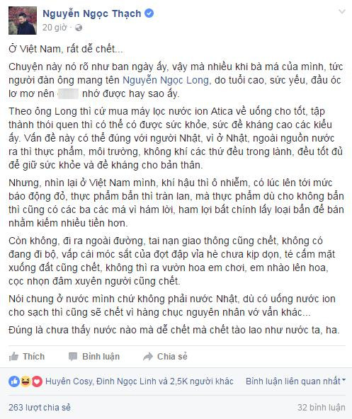 Hinh anh Tranh cai nay lua giua blogger Nguyen Ngoc Long va tac gia Nguyen Ngoc Thach gay xon xao dan mang 3