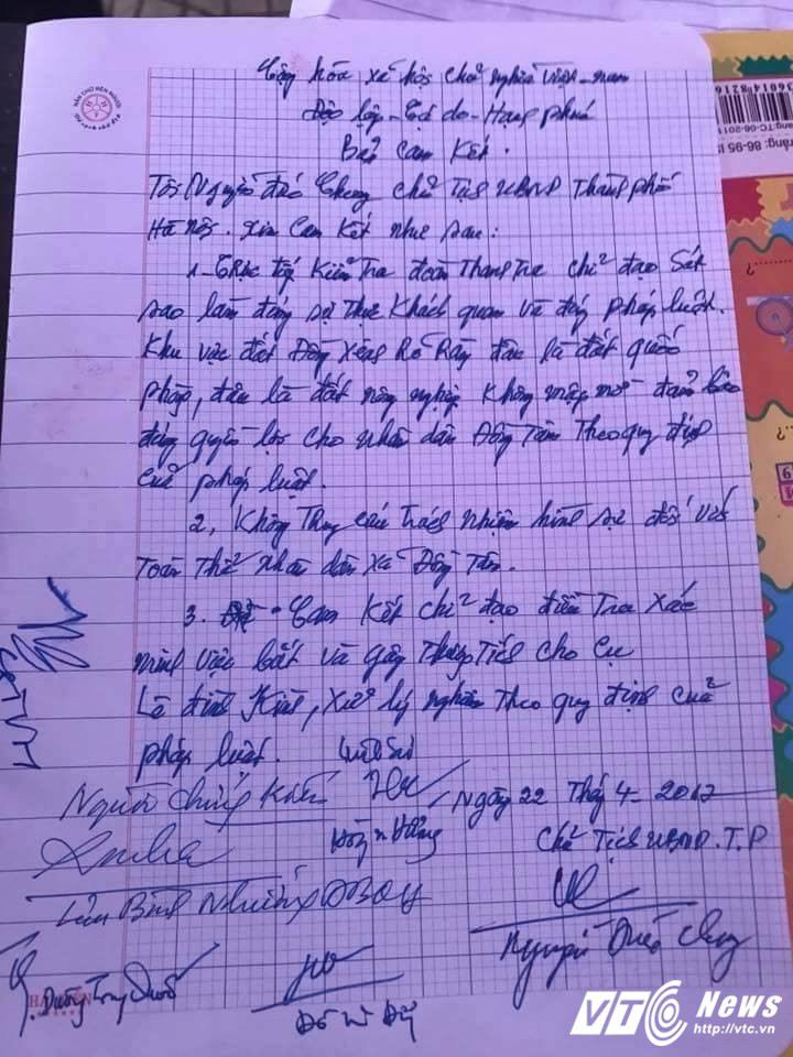 Hinh anh Ong Chung hua voi dan Dong Tam se khong truy cuu trach nhiem hinh su