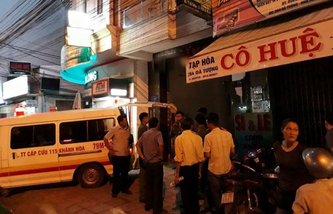 Khách sạn nơi vụ nổ xảy ra - Ảnh: TRUNG TÂN