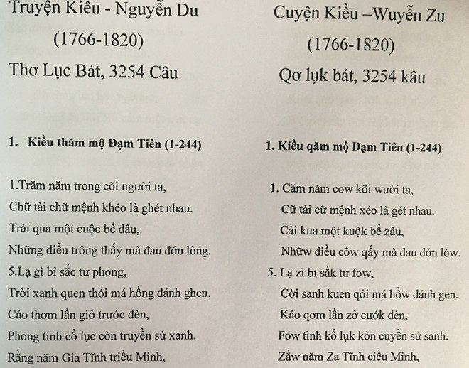 PGS Bui Hien viet lai 'Truyen Kieu' bang chu cai tien hinh anh 1