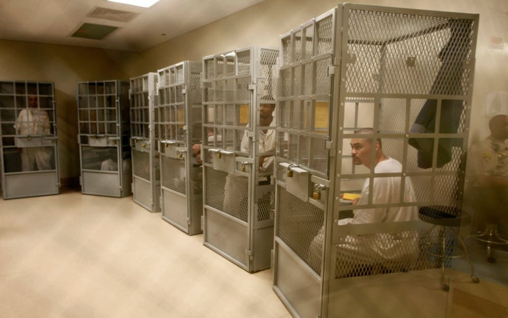...Administrative segregation prisoners take part in a group therapy session at San Quentin state prison California June 8 2012 Photo by Lucy Nicholson Reuters 3