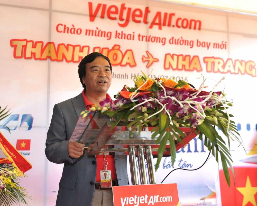 Pho Tong giam doc Nguyen Duc Thinh phat bieu tai le khai truong