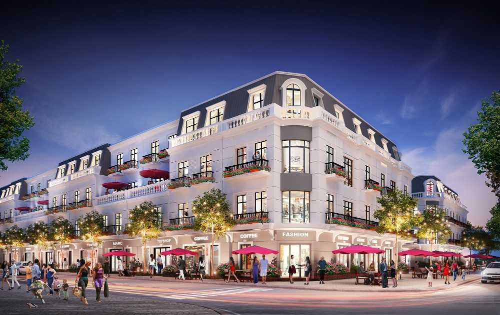 Phoi canh khu mua sam Vincom Shophouse Vi Thanh