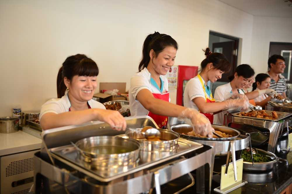 Do an duoc chuan bi da dang phong phu