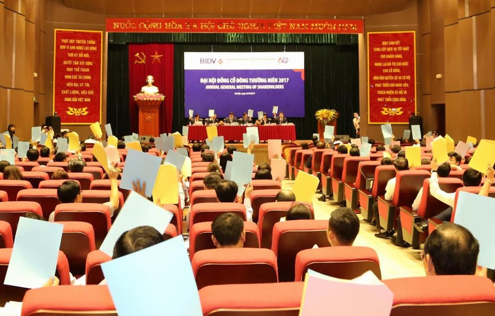 Hinh anh BIDV to chuc Dai hoi dong co dong thuong nien nam 2017